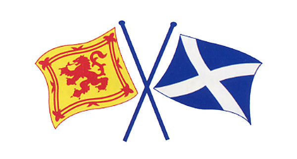 Lion Rampant&Saltire Cross Flags Sticker