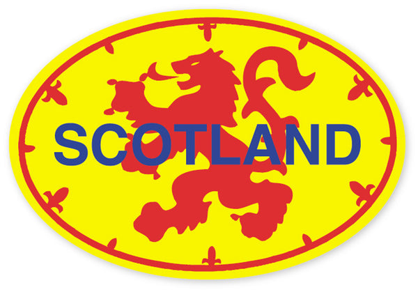 Lion Rampant Scotland Oval Sticker