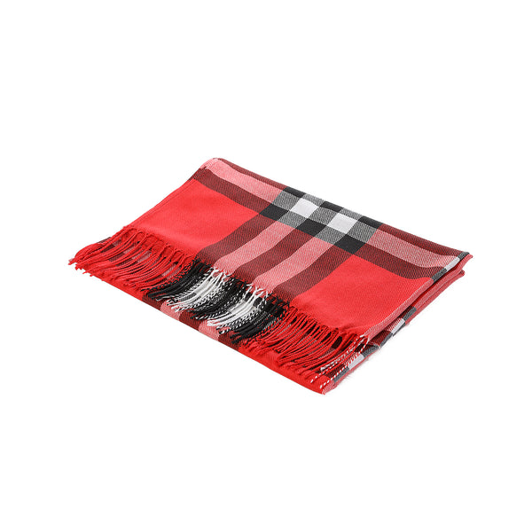 Checke Scarf Red