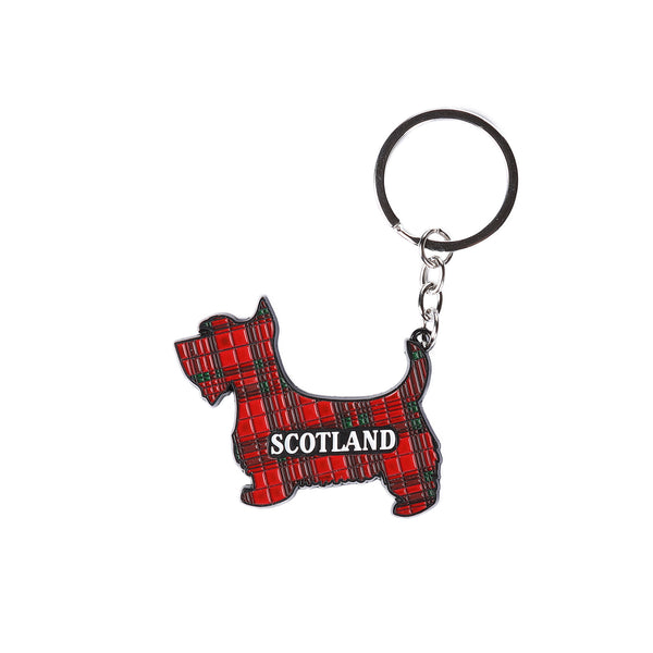 Metal Keyring - Scotty Dog / Scotland