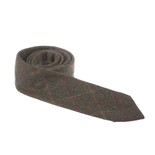 Men's Tweed Windowpane Check Tie
