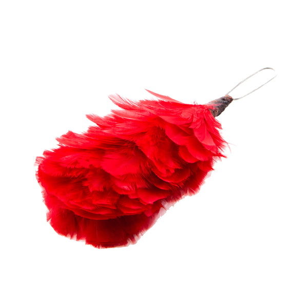 Feather Hackle For Highland Headwear Glengarry Red