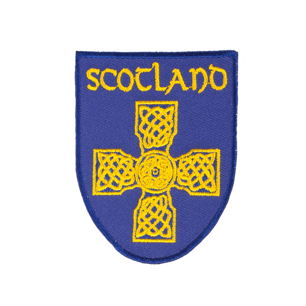 Scotland Blue Celtic Cross Patch